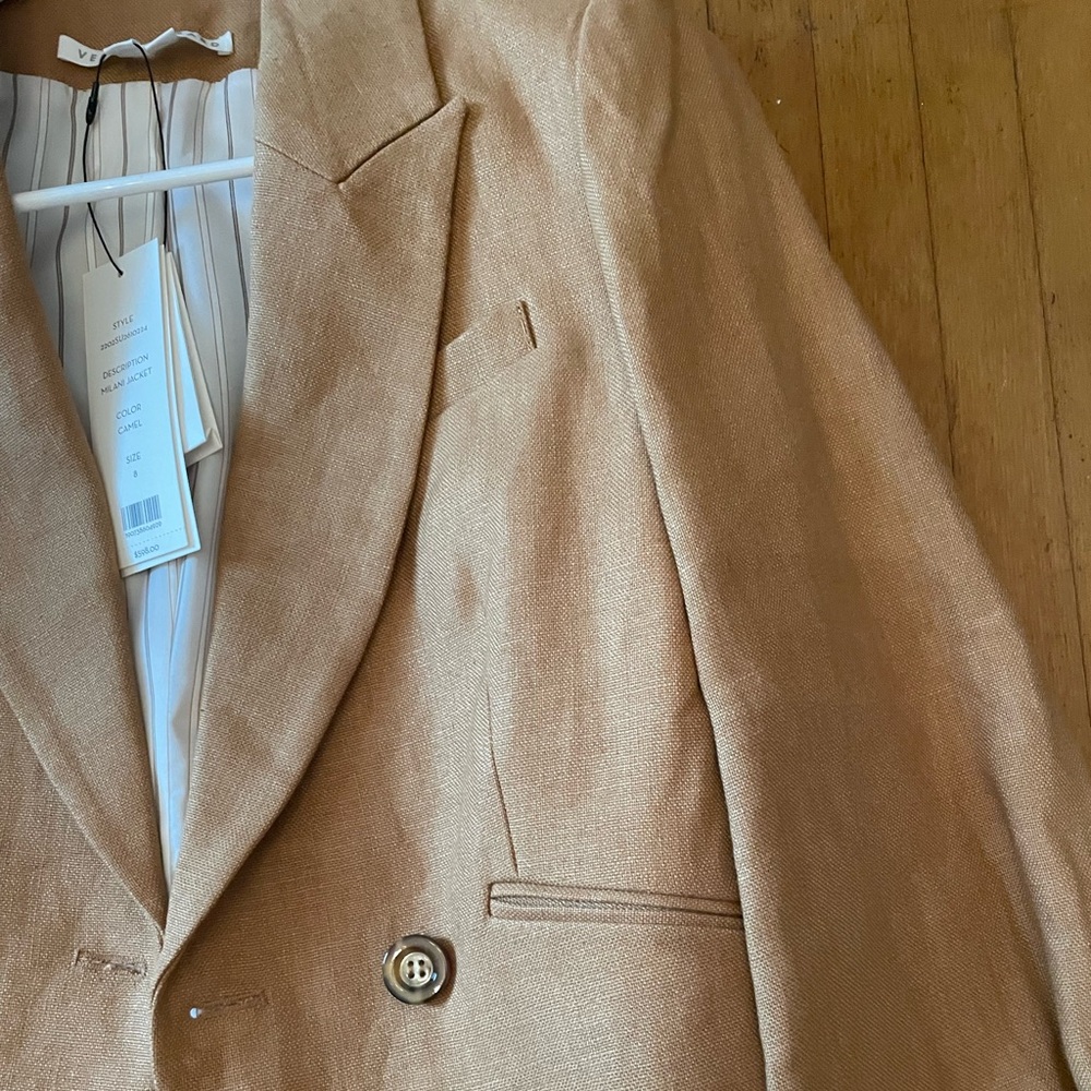 NWT Veronica Beard Milani Linen Cropped Jacket - Picture 8 of 13